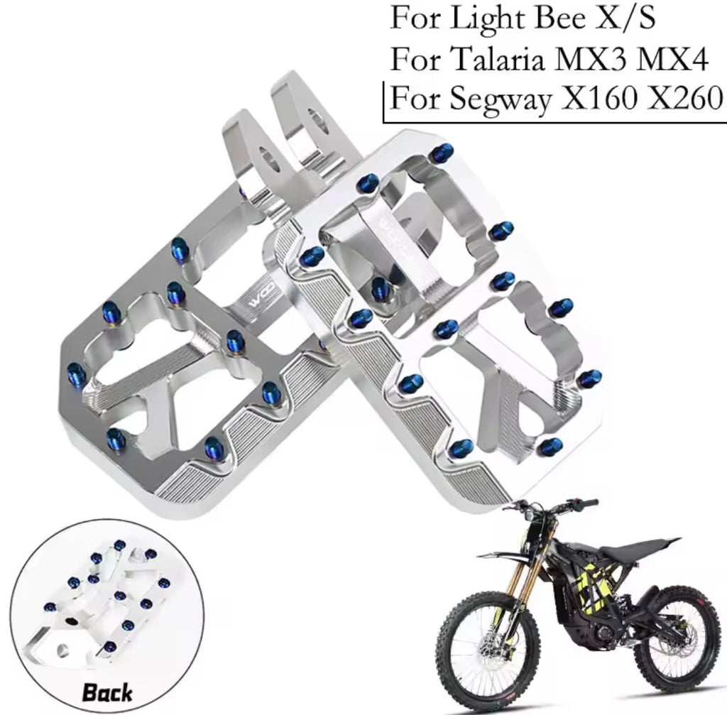 silver pegs for surron light bee x